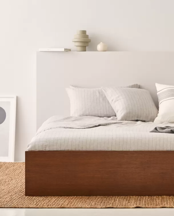Bassols Funda Nórdica Mill Gris [Prenda Suelta] Flash Sale