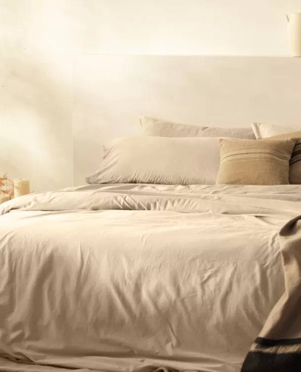 Bassols Funda Nórdica Sahara Beige Mate de Algodón Lavado Sale