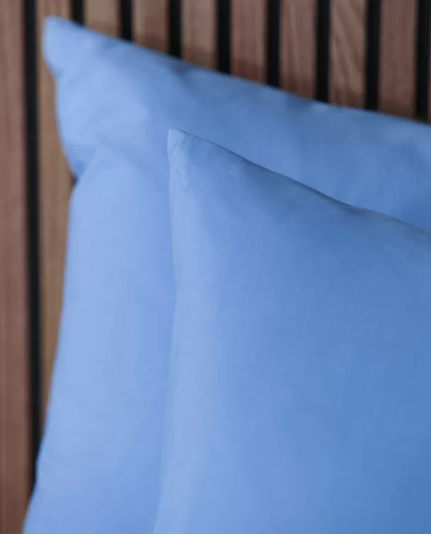 Bassols Fundas de Almohada Cotton Azul Sale