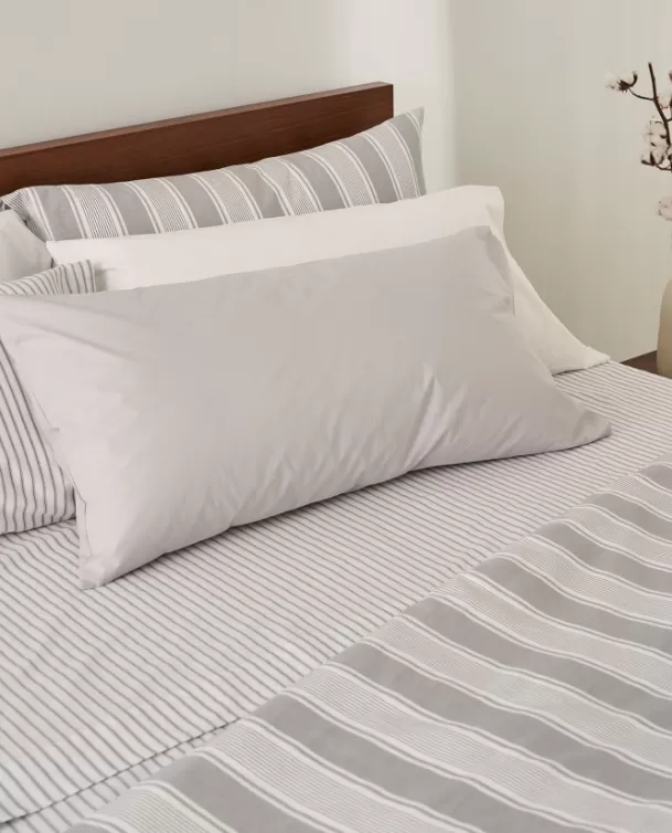 Bassols Fundas de Almohada Cotton Gris Fashion
