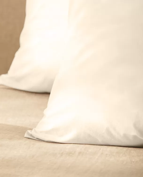 Bassols Fundas de Almohada de Algodón Lavado Florencia Blanco Roto Best