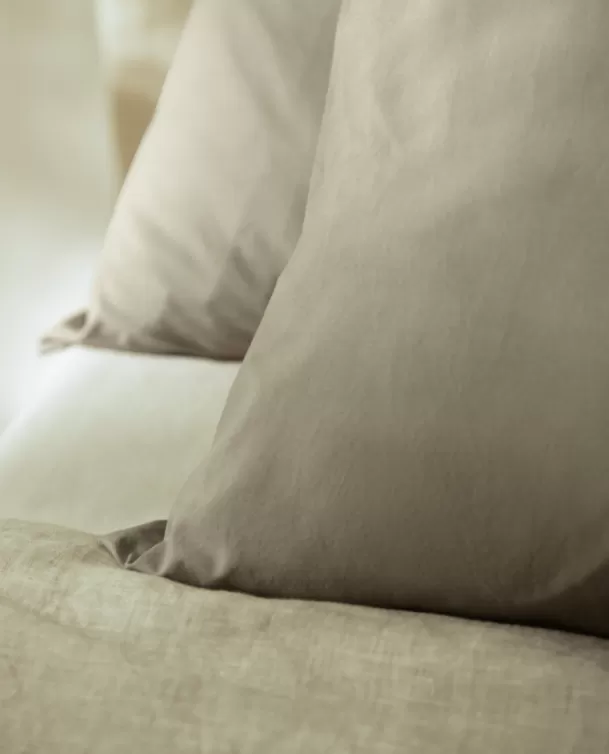 Bassols Fundas de Almohada de Algodón Lavado Florencia Verde Flash Sale