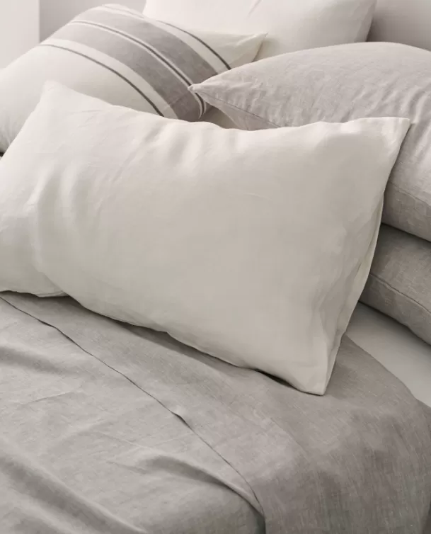 Bassols Fundas de Almohada Linen Blanco Store
