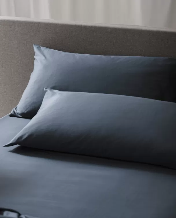 Bassols Fundas de Almohada Regnant Azul Mate Hot