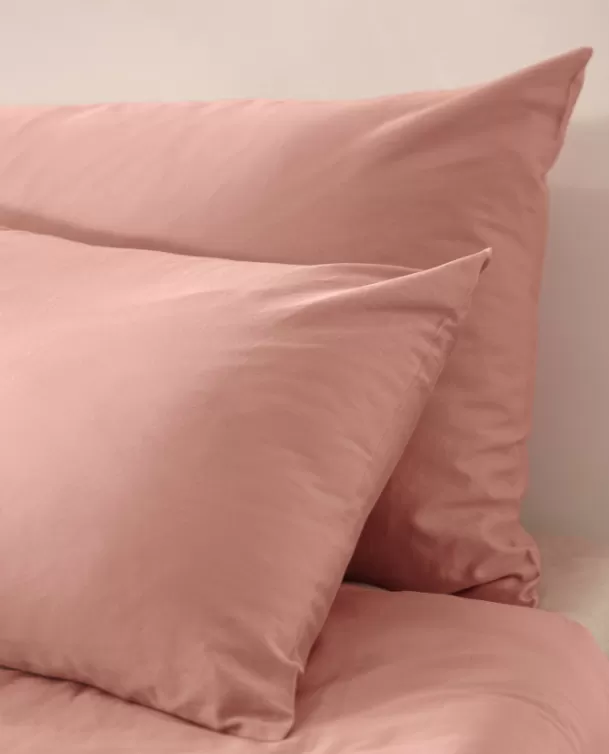 Bassols Fundas de Almohada Sahara Rosa Mate de Algodón Lavado Online