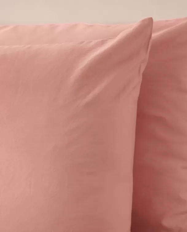 Bassols Fundas de Almohada Sahara Rosa Mate de Algodón Lavado Online