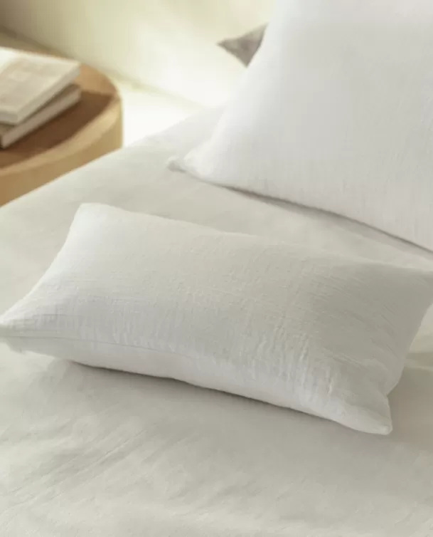 Bassols Fundas de Cojines de Gasa Gauze Blanco (Pack 2 unidades) New
