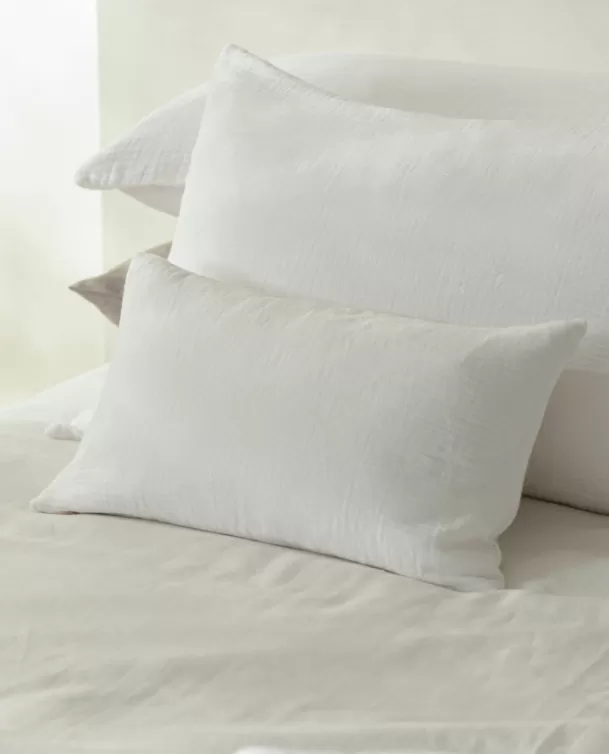 Bassols Fundas de Cojines de Gasa Gauze Blanco (Pack 2 unidades) New