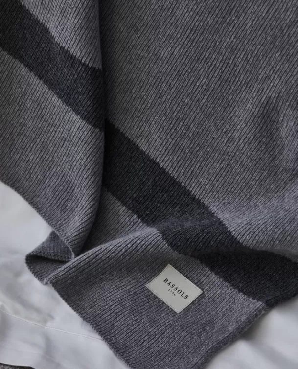 Bassols Manta de Tricot Elisenda Gris Cheap