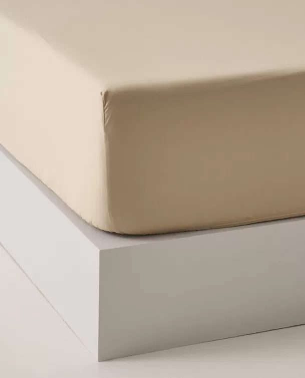 Bassols Sábana Bajera Cotton Beige Fashion