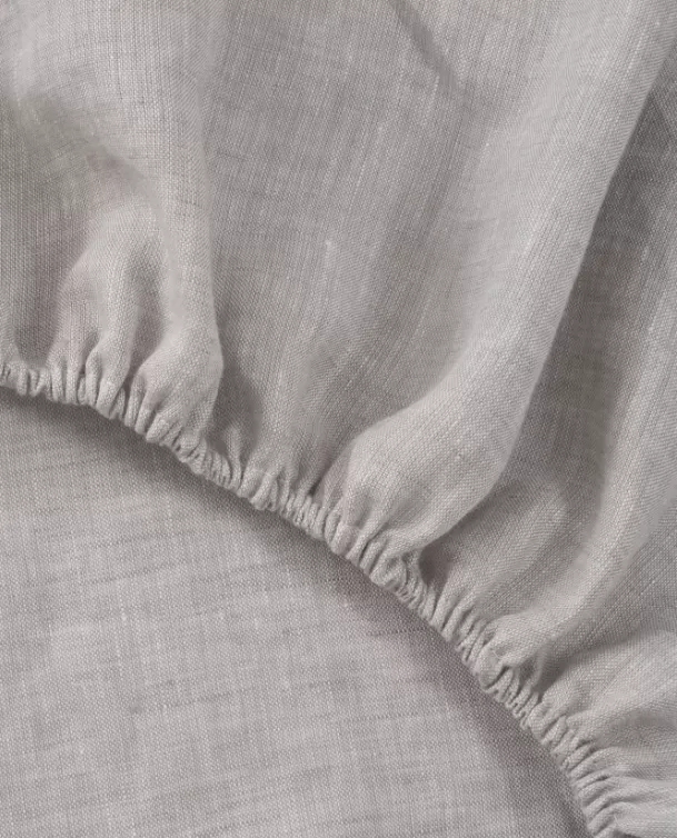 Bassols Sábana Bajera Linen Gris Fashion