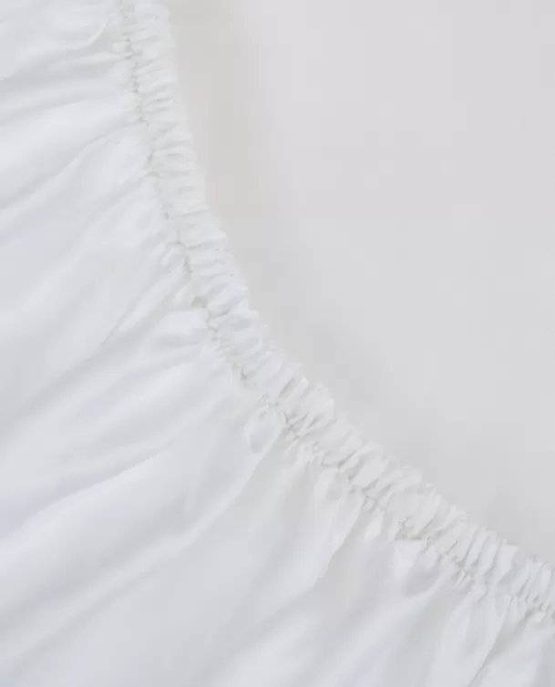 Bassols Sábana Bajera Satén 400 Blanco Outlet